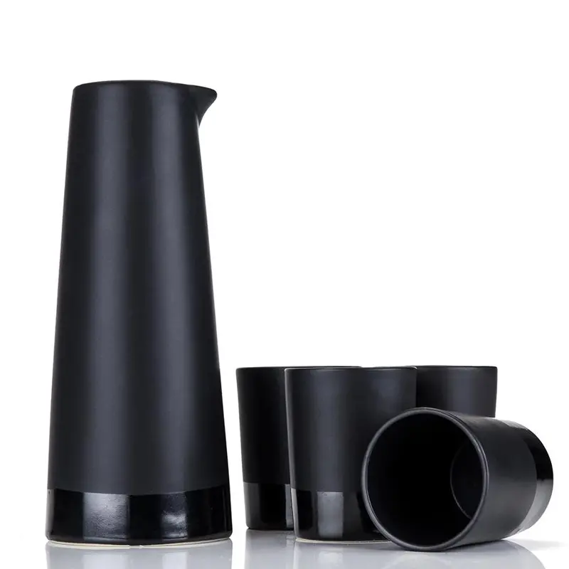 Warren Stoneware Sake Set – Handcrafted Japanese-Inspired Serving Ensemble 1
