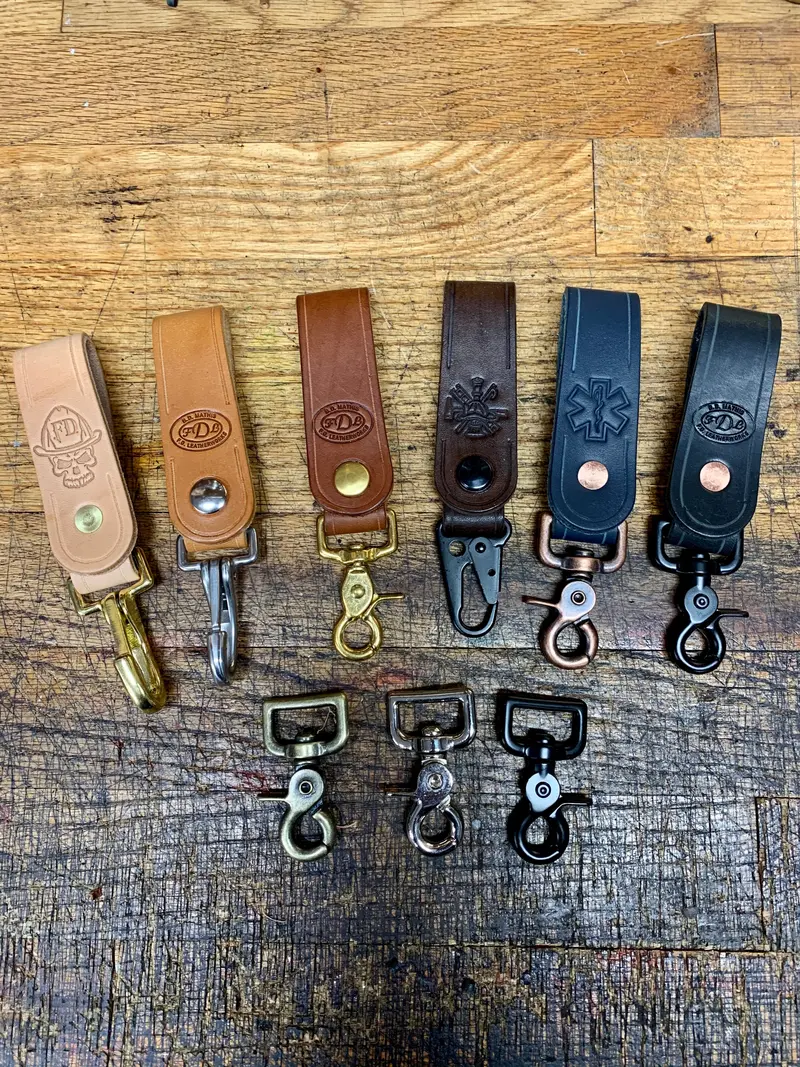 Wide-Face Handmade Leather Key Lanyard 1