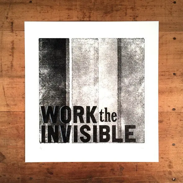 Work The Invisible Conceptual Print 1