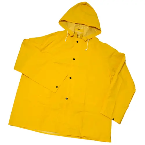 Yellow Pvc Rain Jacket – 0.35Mm Thickness, Lightweight Protection (Model 4036) 1