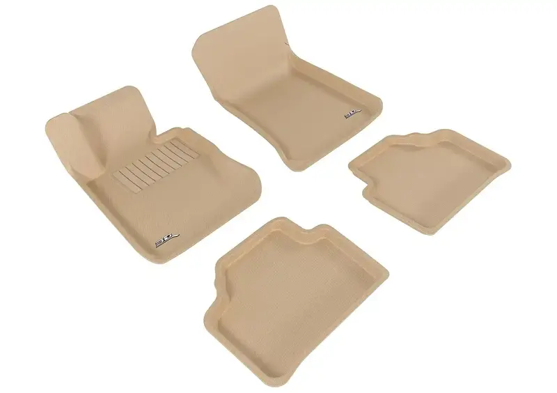 3D Maxpider Kagu All-Weather Floor Mats – Tan, 4-Piece Set (Front & Rear) 1