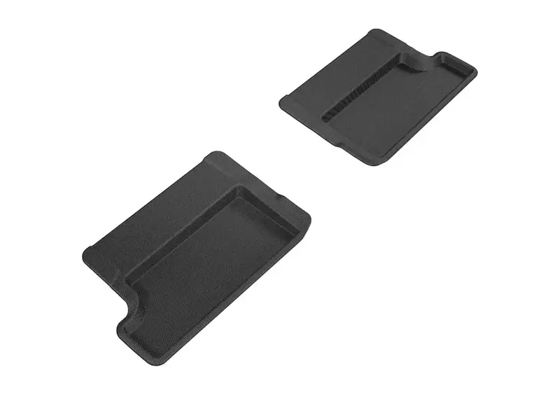 3D Maxpider Kagu Black Rear Floor Mat Set – 2-Piece Custom Fit 1