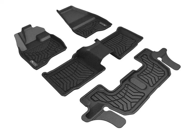 3D Maxpider Maxtrac All-Weather Floor Mats — Black, 4-Piece Set (Front + Second/Third Row) 1