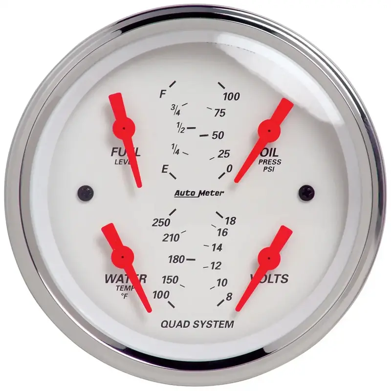 Autometer Traditional Incandescent Gauge – Perimeter-Illuminated Dial (1312) 1