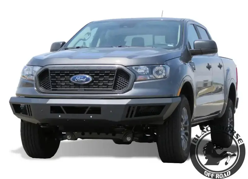Black Horse Off Road Afb-Fora - Matte Steel Armour I Front Bumper 1