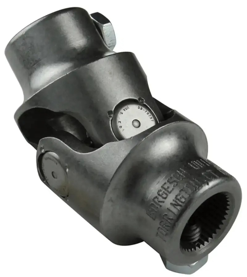 Borgeson 013446 Heavy-Duty Steel Single Universal Steering Joint – 3/4"-36 Spline To 17Mm Double-D 1