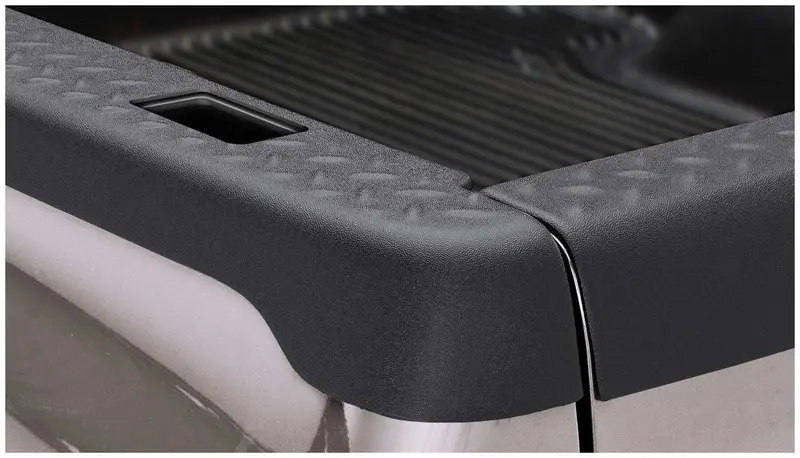 Bushwacker 49501 Ultimate Diamondback Matte Black Bed Rail Cap With Stake Pocket – Oem Fit 1