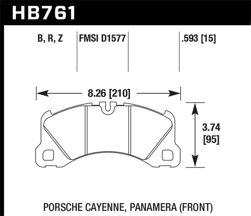 Hawk Hps 5.0 Performance Brake Pads – Hb761B.593, 0.593-Inch Thickness 1