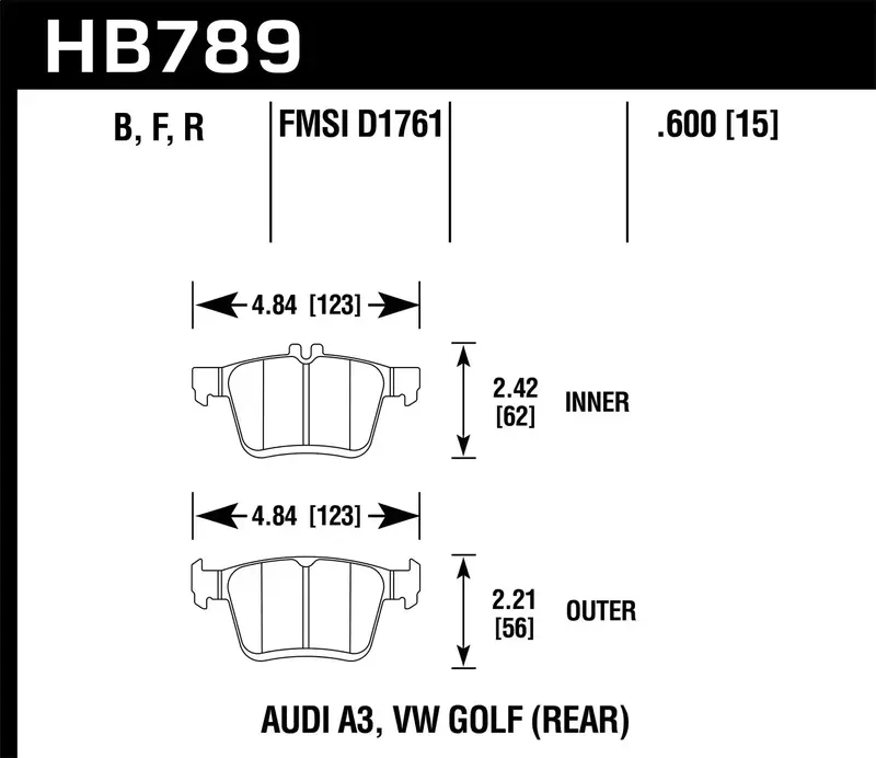 Hawk Performance Hb789Z.600 Ceramic Brake Pads – Quiet, Low-Dust Performance 1