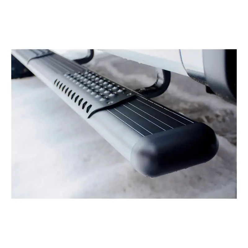 Luverne O-Mega Ii Black Aluminum Running Boards – 6 X 125 Inch, Fit Silverado/Sierra Hd 1