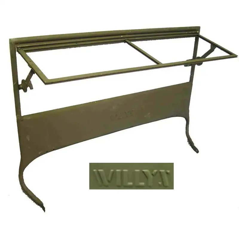 Omix-Ada Windshield Frame With Willys Script – Authentic Restoration Part For 1946–1949 Cj2A 1