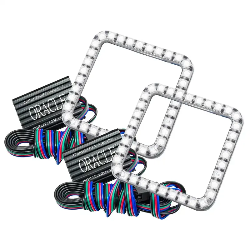 Oracle Lighting Colorshift Led Fog Light Halo Kit — Dynamic Rgb Effects Without External Controller 1