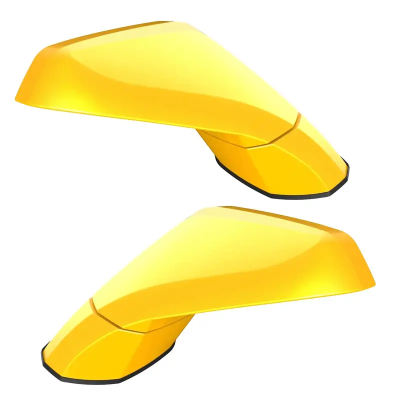 Oracle Lighting Concept Side Mirrors – Ghosted Design With Velocity Yellow Accent (G8A) 1