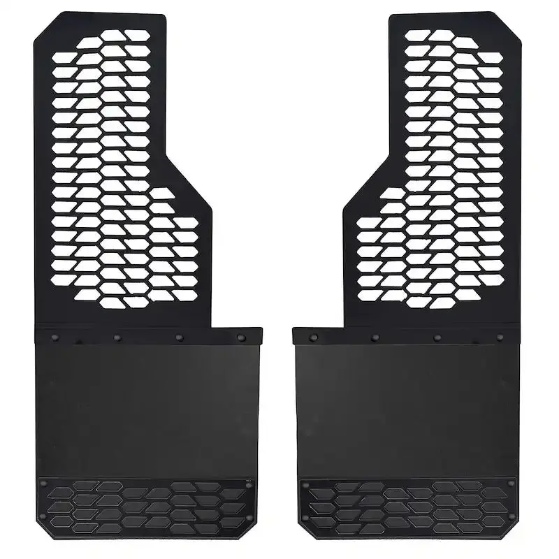 Putco Mud Skins Carbon Black Hdpe Mud Flaps – Hex Shield Design (Model 78240) 1
