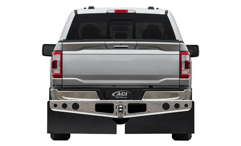 Rockstar A10100221 Xl Hitch-Mounted Mud Flaps With Aluminum Frame & Stabilizer Plate 1
