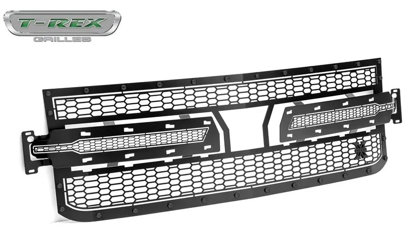 T-Rex Stealth Laser Torch Grille – Black Mild Steel Insert For Aggressive Front-End Styling 1